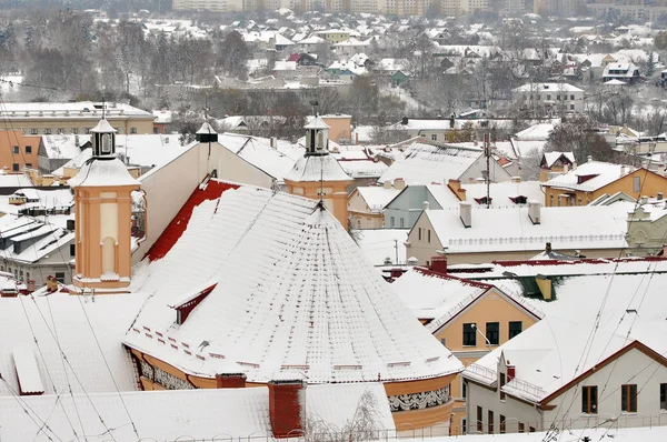 Panorama of Grodno in winter — Stock Photo, Image