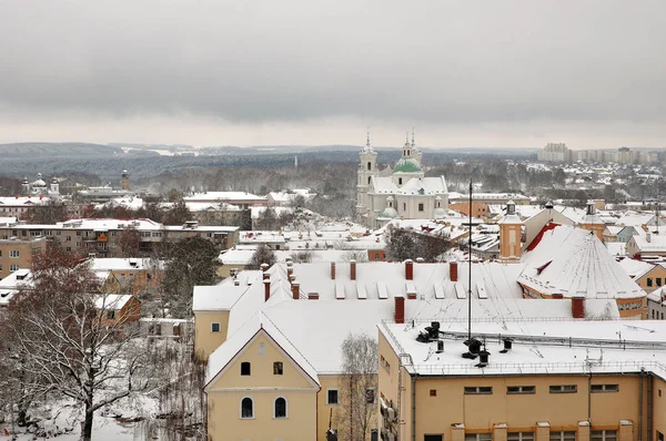 Панорама Гродно зимой — стоковое фото