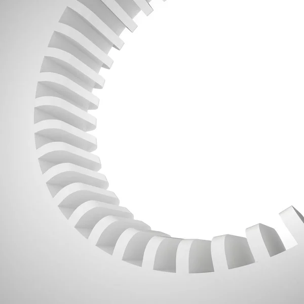 3D beyaz kompozisyon — Stok fotoğraf