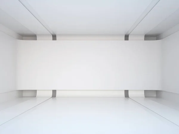 Moderní bílý interiér — Stock fotografie