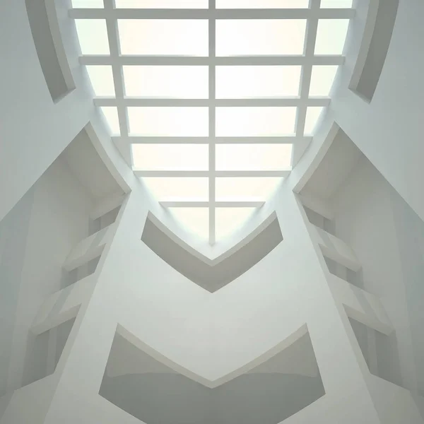 White Abstract interior