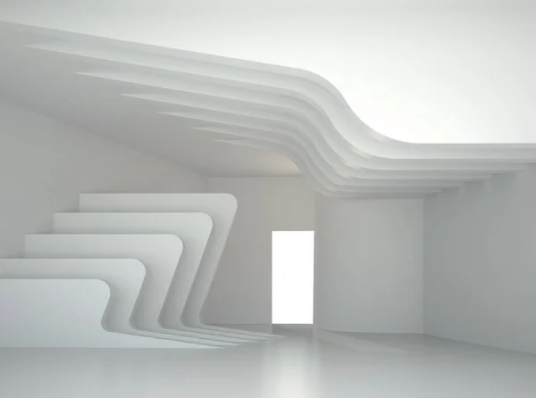 Interior abstracto blanco — Foto de Stock