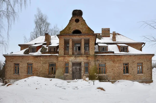 Stary gród w wiosce na Białorusi — Zdjęcie stockowe