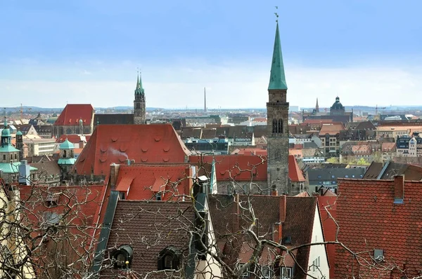 Panorama av Nürnberg, Tyskland — Stockfoto