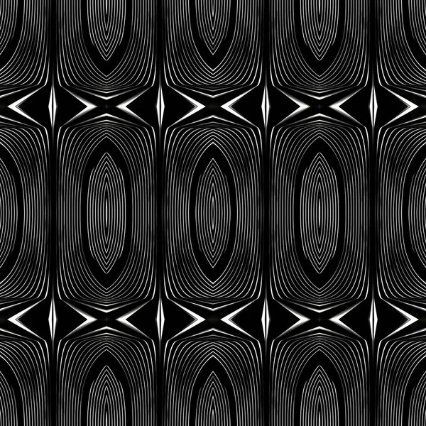Безшовний геометричний чорний візерунок — стокове фото