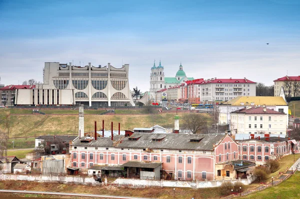 Panorama del centro storico di Grodno — Foto Stock