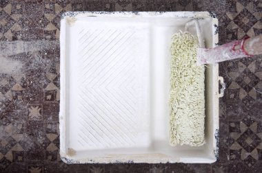 Silindir kapsayıcısında resim duvarlar için