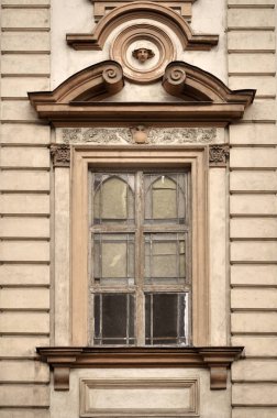 Eski bir şekilde dekore edilmiş cam Vilnius