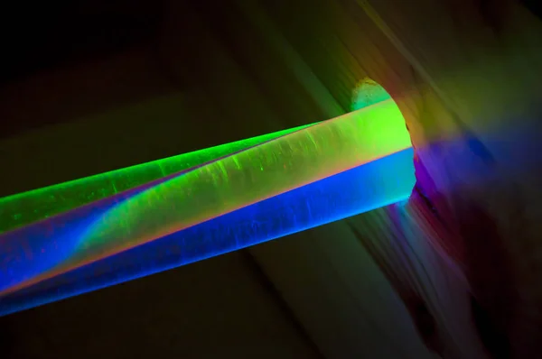Glow in the dark glass fiber