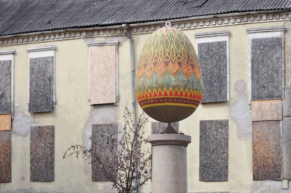 Rzeźba jaj w Wilnie — Zdjęcie stockowe