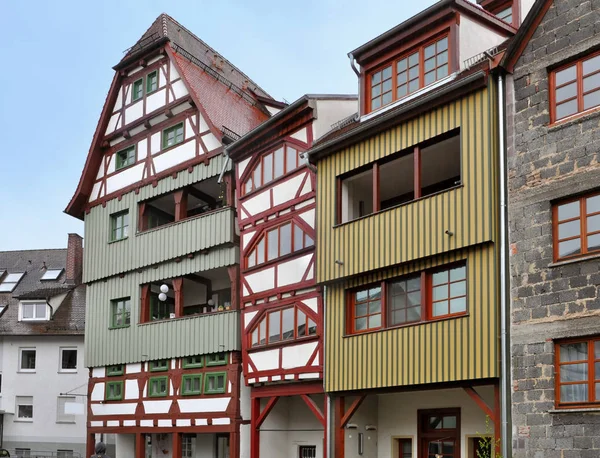 Casas de meia-madeira de Ulm — Fotografia de Stock