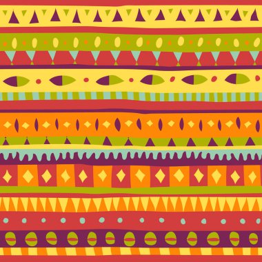 Renkli seamless Afrika modeli