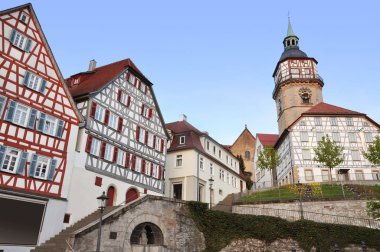 Backnang, Baden Wurttemberg, Almanya Arhictecture.