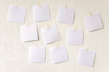 Kare beyaz kağıt etiketleri 