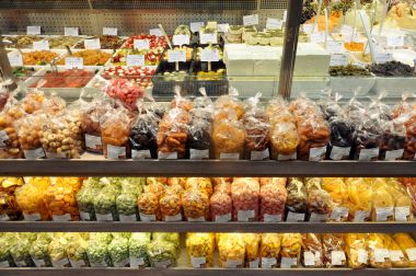 kurutulmuş meyve ve fındık sayaç üzerinde