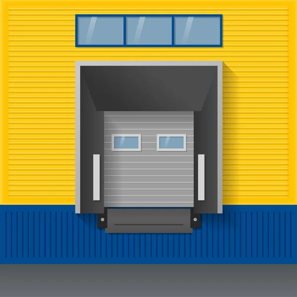 Realistische afbeelding van dock shelter — Stockvector