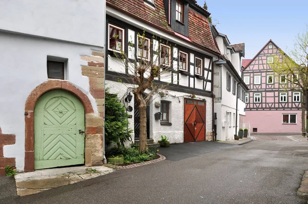 Antigua calle hermosa en Waiblingen —  Fotos de Stock