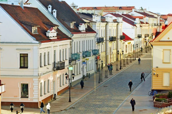 Main pedestrian street of Grodno — Stock Photo, Image