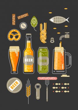 Düz çizgi bira posteri