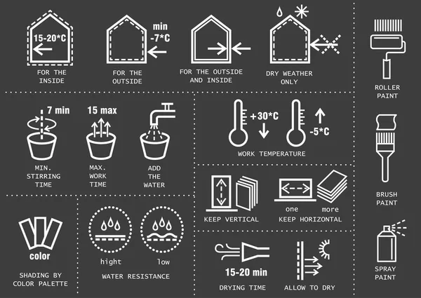 建設材料の包装、命令のアイコン — ストックベクタ