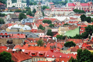 Vilnius eski şehir panoraması