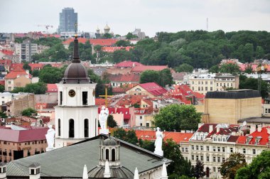 Vilnius eski şehir panoraması