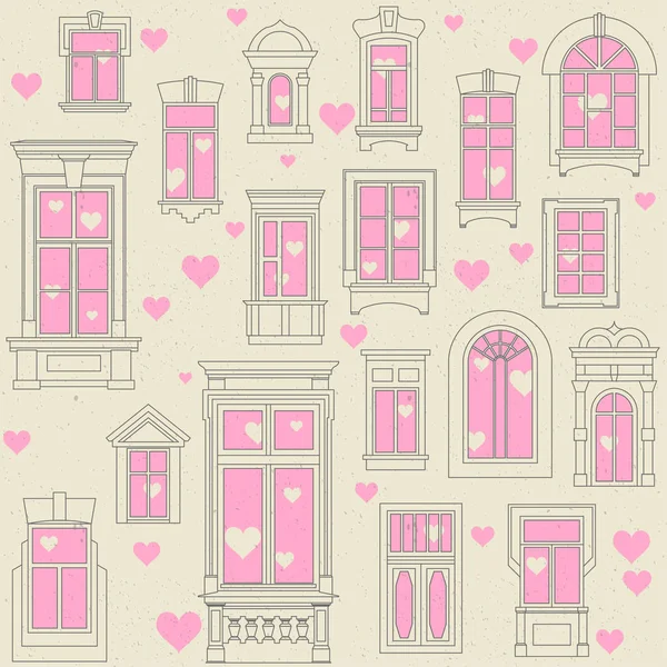 Valentine's Day festive seamless pattern — Stock Vector