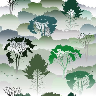 Sisli ormanın seamless modeli