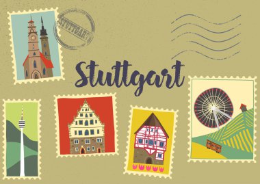 Stuttgart yerler ile mesaj işaretleri