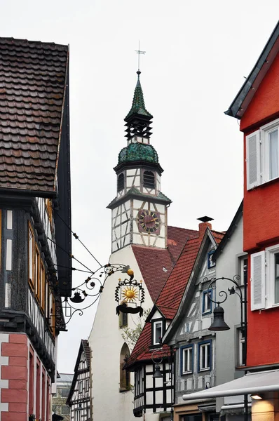 Alte Fachwerkkirche in Waiblingen — Stockfoto