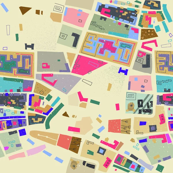 Varrat nélküli divatos mintát a város térképe — Stock Vector