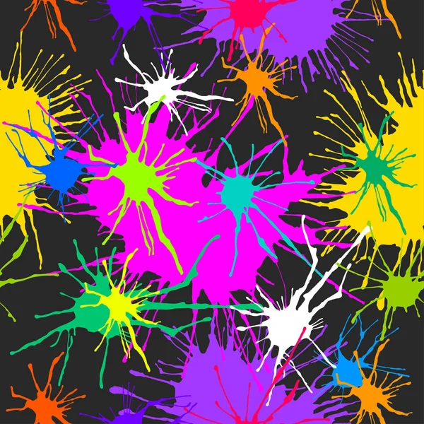 Farklı boyut ve renkleri parlak lekeleri vektör seamless modeli.