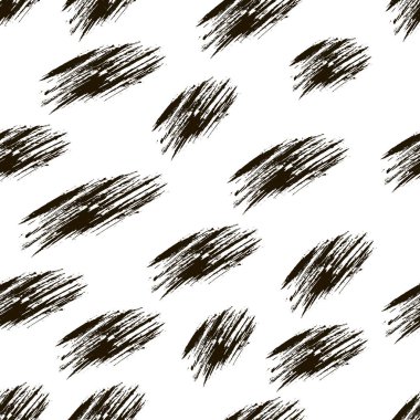 Vektör sorunsuz doku ile beyaz bir arka plan üzerinde kuru bir fırça izlerini.
