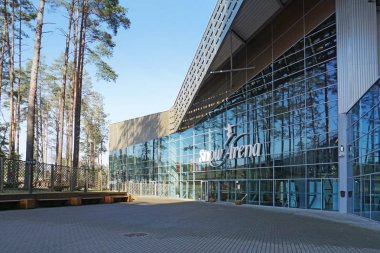 Druskininkai, Litvanya - 4 Nisan 2018: Yapay Kayak 