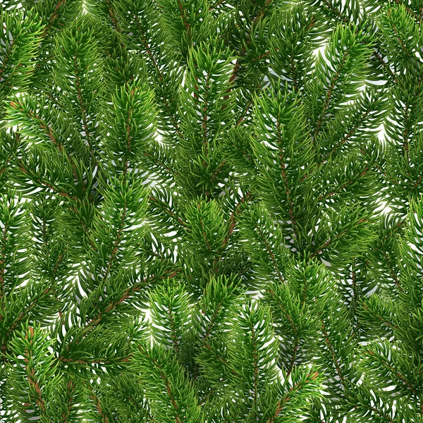 Seamless green pattern. Christmas tree branches
