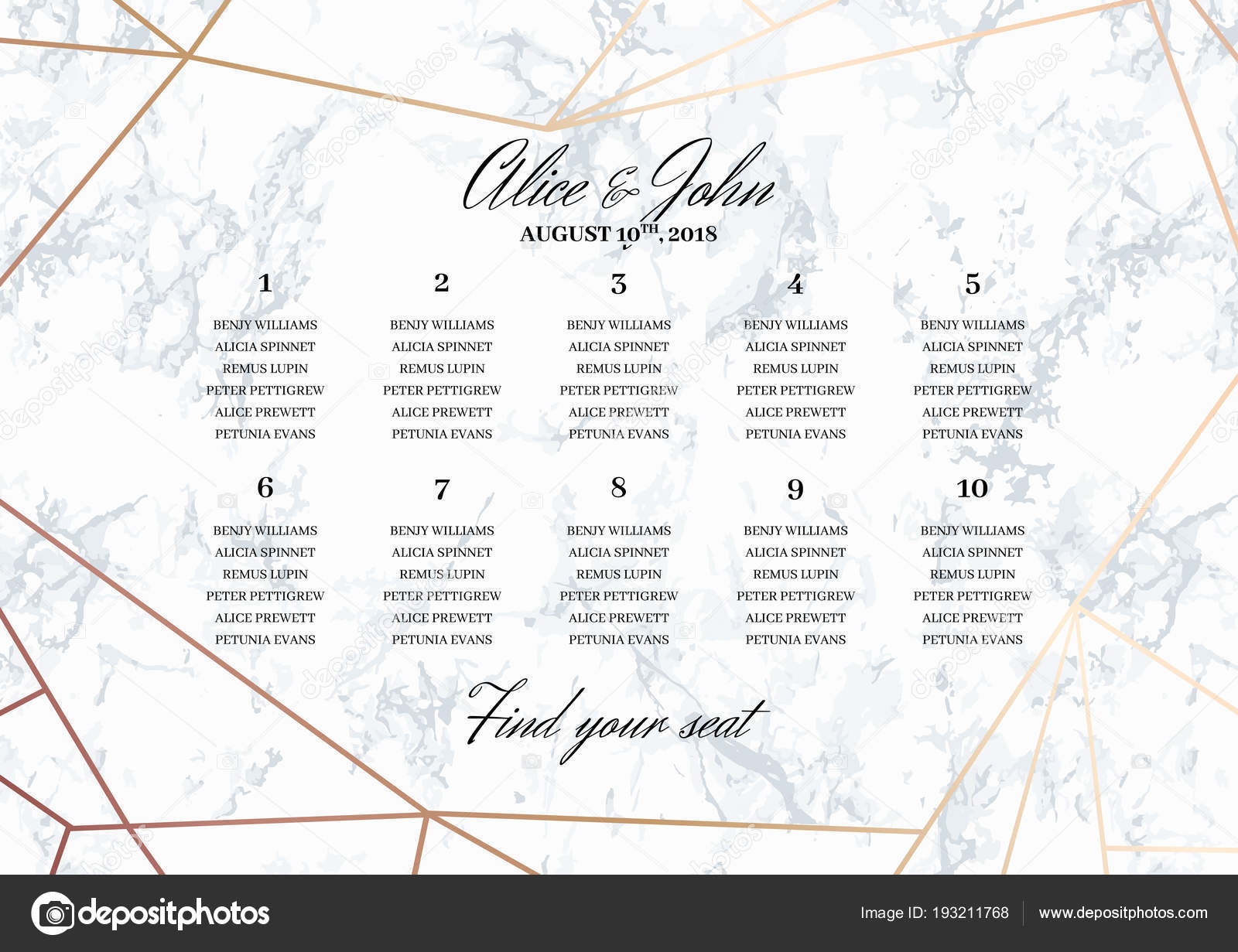 Wedding Seating Chart Background