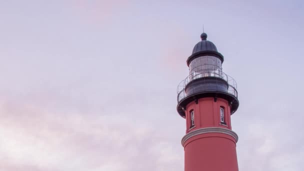 Zaman atlamalı Daytona Beach, Florida Deniz feneri — Stok video