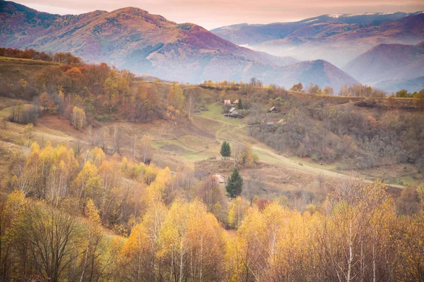 Podzim Zlaté Barvy Horské Krajiny — Stock fotografie