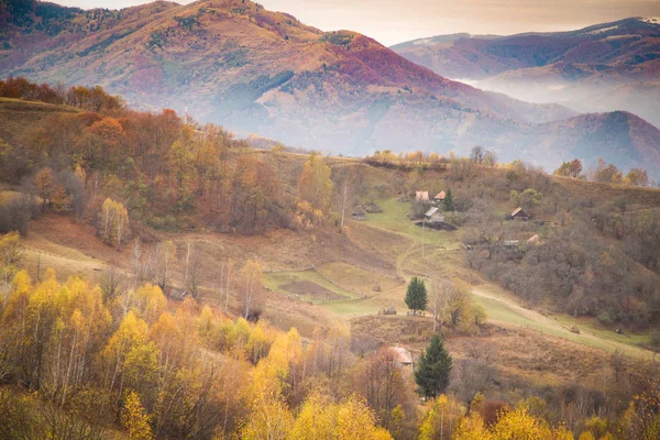Podzim Zlaté Barvy Horské Krajiny — Stock fotografie
