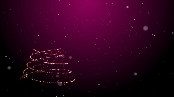クリスマス ツリーの背景色を輝き — ストック動画