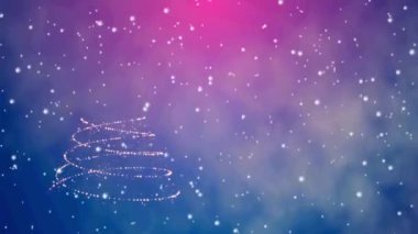 Sihirli ışıltılı Noel ağacı arkaplanı 
