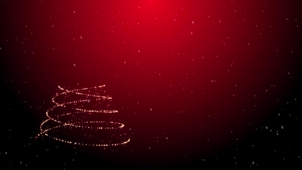 神奇闪耀的圣诞树背景 — 图库视频影像