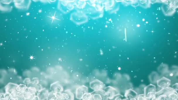 Winter Wonderland Snowing Christmas Background — ストック動画