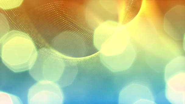 Abstract Golden Bokeh Sparkle Background — Stock Video