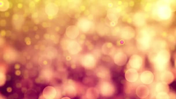 Abstrakte Goldene Bokeh Funkeln Hintergrund — Stockvideo