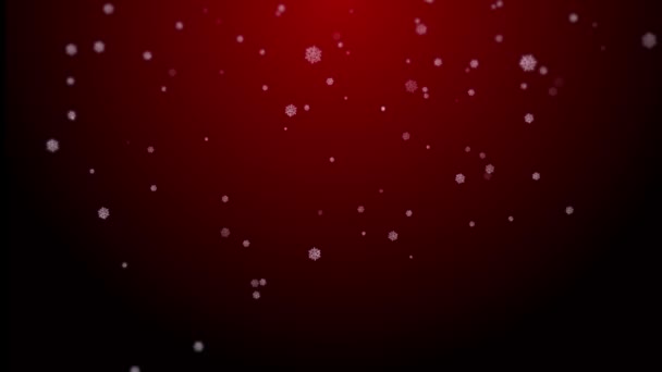 Vacaciones Invierno Navidad Año Nuevo Copos Nieve Cayendo — Vídeos de Stock