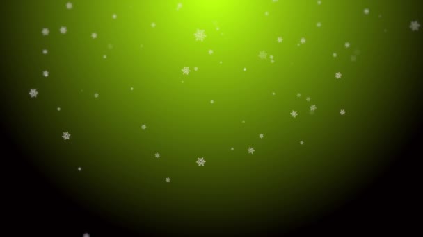 Wintervakantie Kerstmis Nieuwjaar Sneeuwvlokken Vallen — Stockvideo