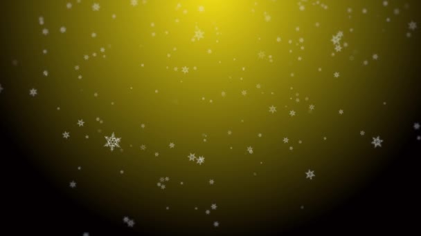 Zimowe Święta Boże Narodzenie Nowy Rok Płatki Śniegu Spada — Wideo stockowe