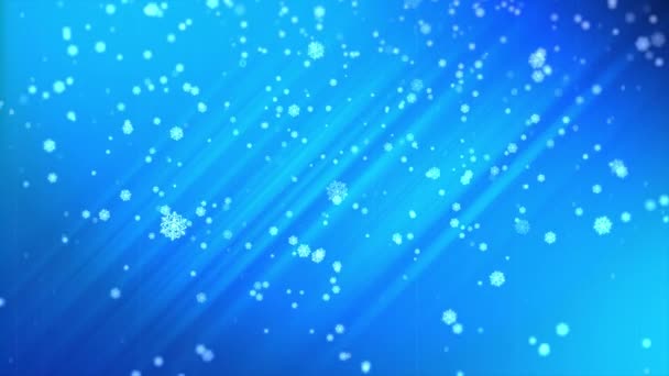Magische Weihnachten Und Neujahr Schneeflocken Fallen — Stockvideo