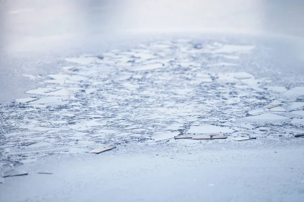 Astratto Sfondo Ghiaccio Blu Congelato — Foto Stock